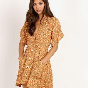 FAITHFULL THE BRAND Umbria Dress, Peach